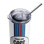 Martini Racing Livery Coffee Tumbler Gift - Drive Fun Cars and Drink Good Coffee Everyday