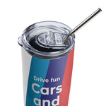 BMW M Colors Coffee Tumbler - Drive Fun Cars and Drink Good Coffee Everyday