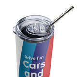 BMW M Colors Coffee Tumbler - Drive Fun Cars and Drink Good Coffee Everyday